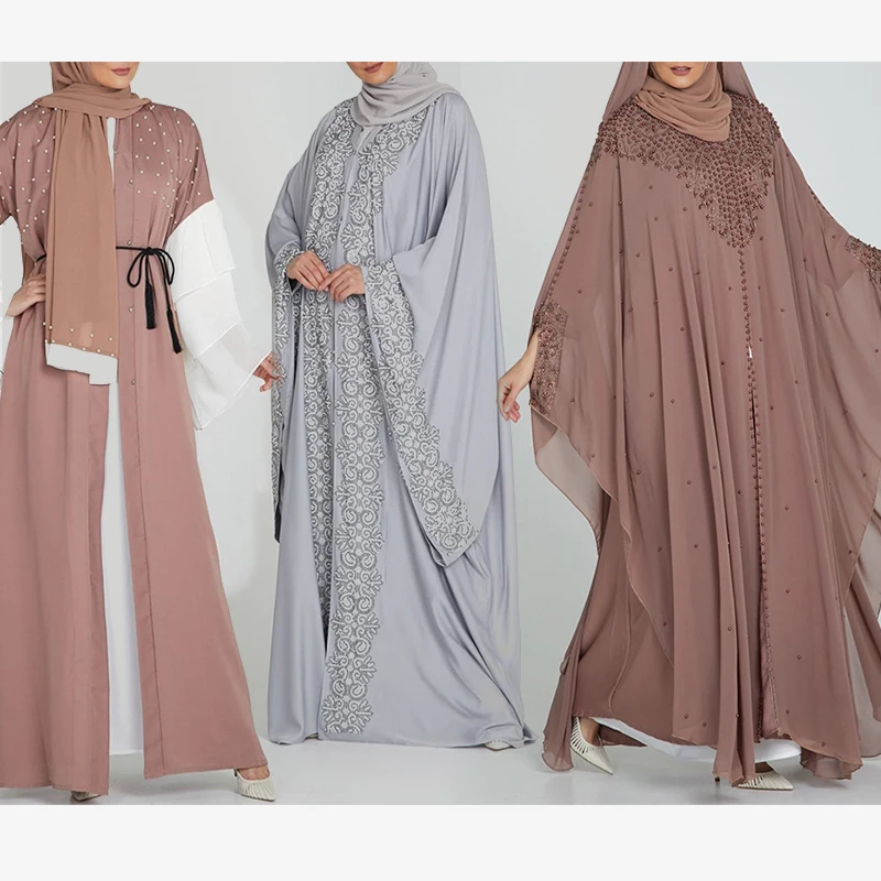 New Beautiful Islamic Product Wholesale Women Jubah Pearl Muslim