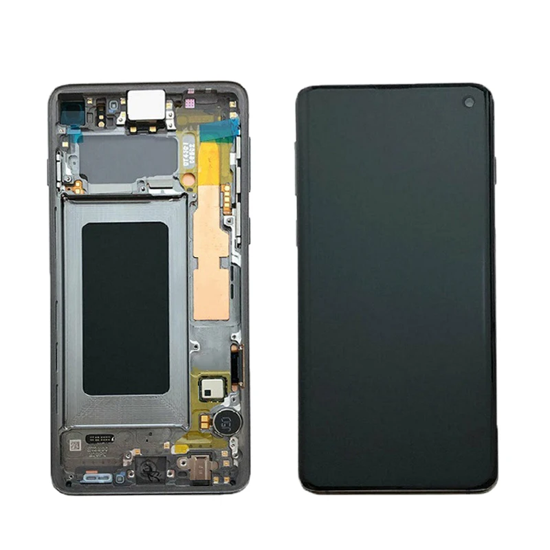

Super AMOLED Mobile Phone LCD For Samsung Galaxy S10E LCD Display Touch Screen Digitizer Assembly Replacement With Frame
