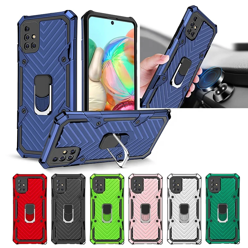 

Wholesale Mobile Accessories 360 Magnetic Kickstand Back Cover for Samsung galaxy A71 Cell Phone Case, Multi colors