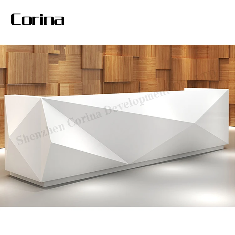 Corina White Modern Design Shopping Mall Artificial Stone Office