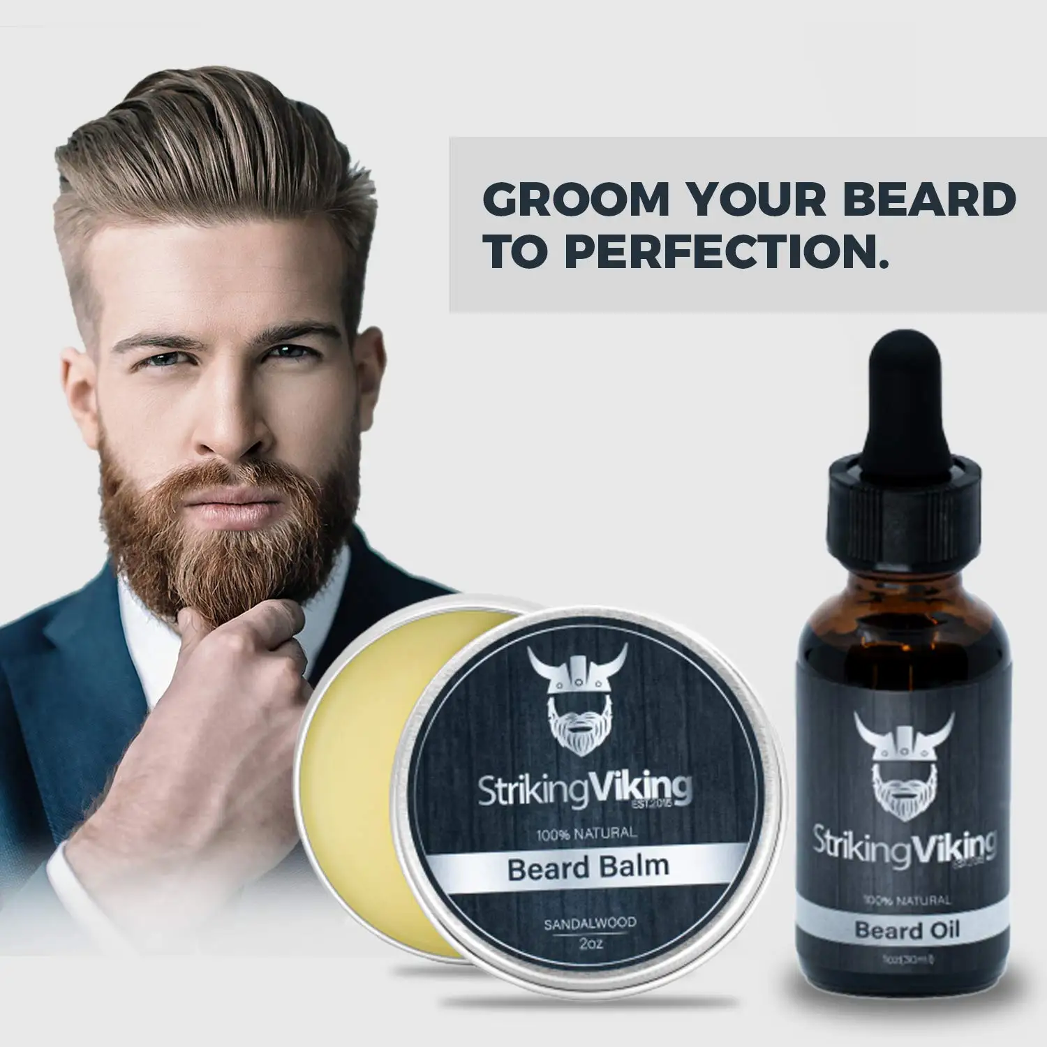 Amazon Hot Selling Incorporated Organic Beard Oil Beard Growth Kit Mens Premium Beard Grooming 1910