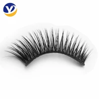 

Lighter and Softer human hair private label chemical fiber false 3D synthetic Lashes