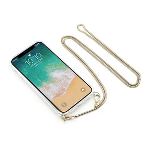 Luxury smartphone neck strap mobile phone accessories for iPhone 7 8 x xs xr necklace chain phone case strap