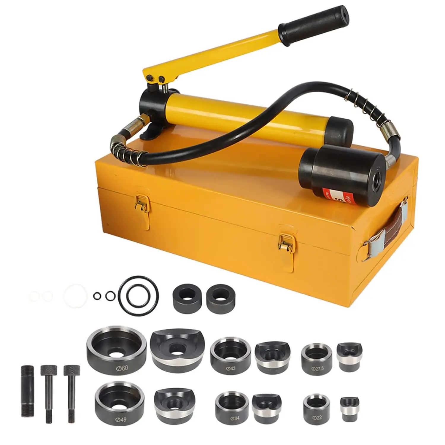 Industrial 10 Ton Hydraulic Press Kit 22-60 mm Knockout Hole Puncher Driver Iron Box Puncher Mold Customizable DIY Hand ODM