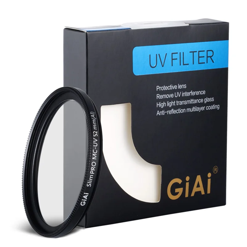 

GiAi slim 52mm Camera UV Filter HD camera lens filter for Canon camera