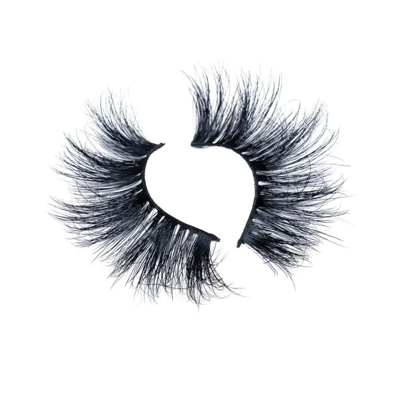 

wholesale mink fluffy soft lashes private label 25mm false eyelashes, Picture shows