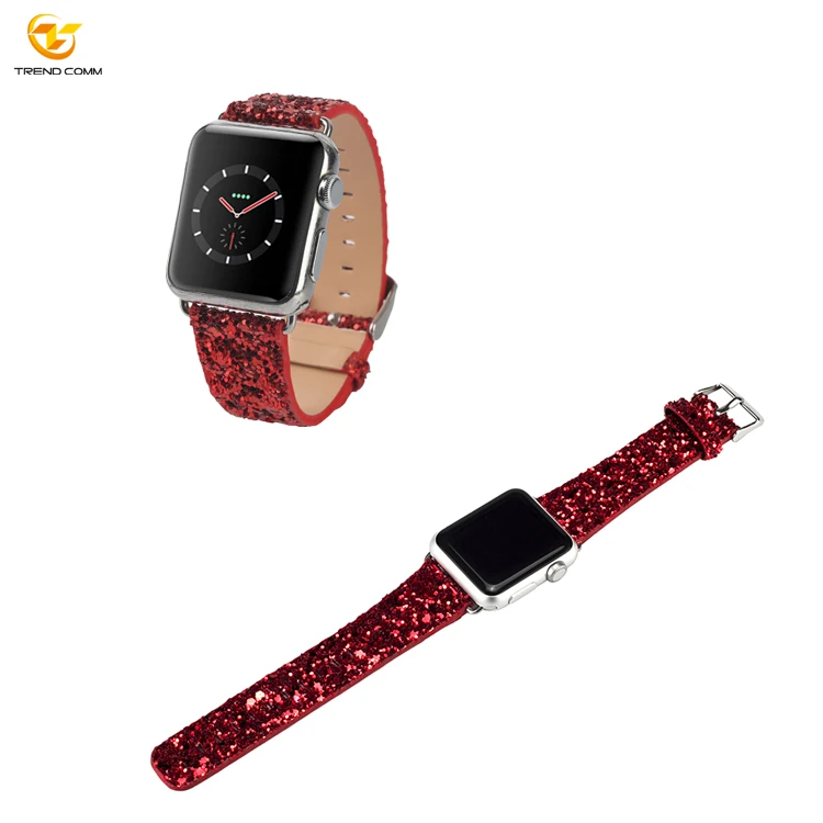 

Glitter Band For Apple Watch Fashion Leather Watch Straps Wholesale