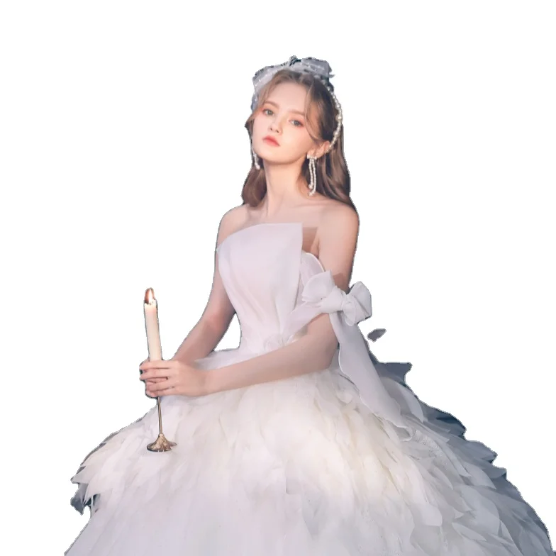 

YIWULIYUE Modest Long Wedding Dresses Bridal Gowns Sheer Neck Lace Sequins Plus Size Robe Custom