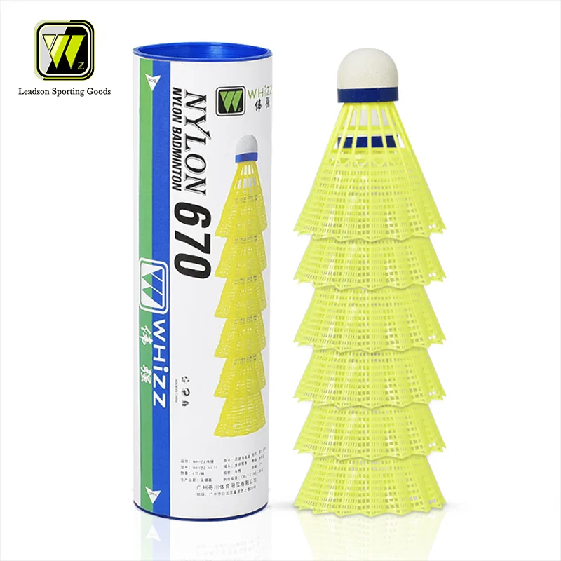 

Wholesale shuttlecock nylon whizz 670 Outdoor Games And Sports Badminton Nylon Shuttlecock