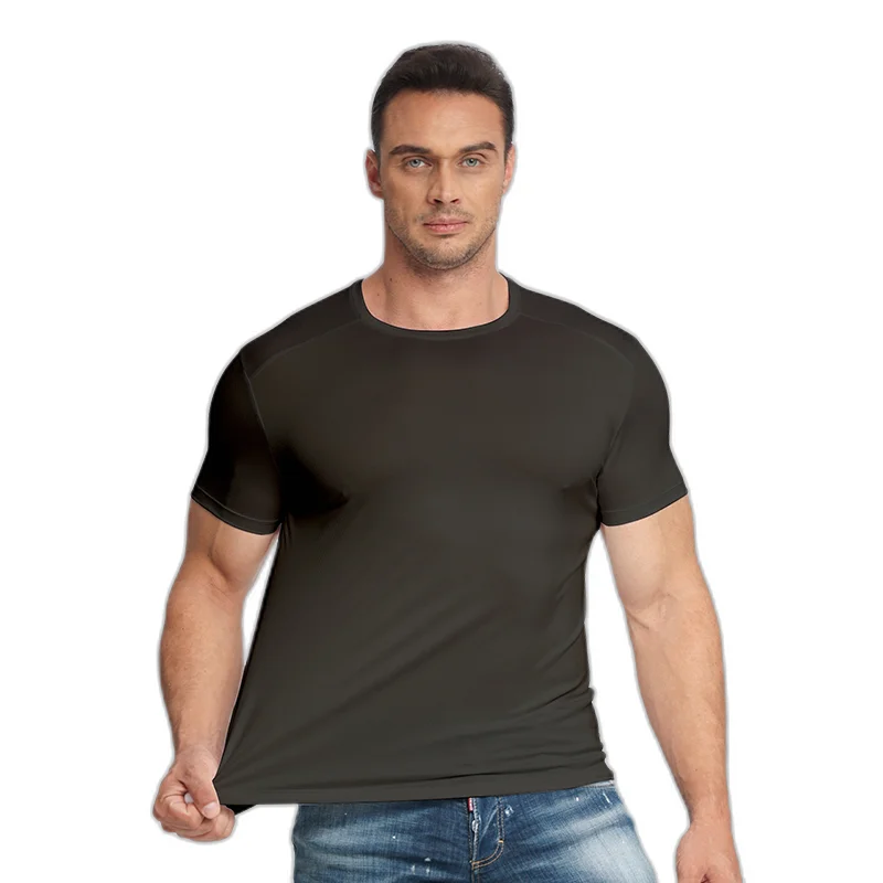 Unisex Custom Polyester White T-Shirts Quick-Drying Mens Shirt with Embroidered Graphics Plus Size for Adults
