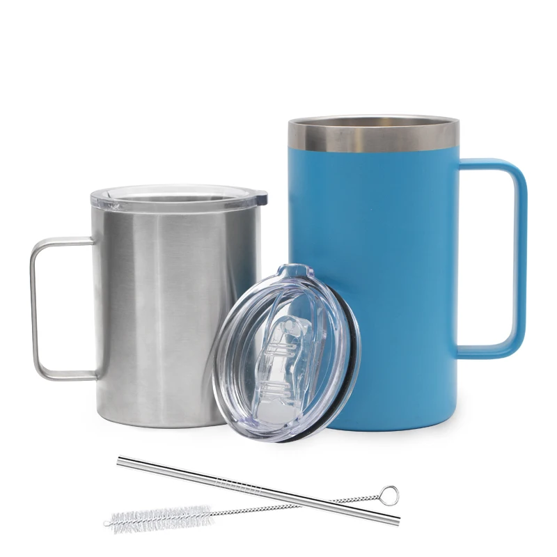 
WeVi 14oz 24oz 32oz Double Wall Camping Mug,Insulated Custom Stainless Steel Thermos Travel Mug,Thermal Coffee Mugs with Logo 