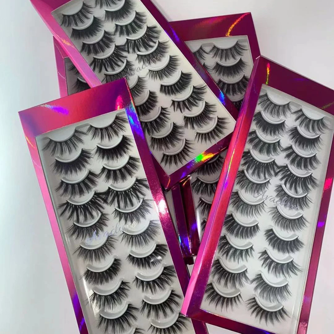 

Best Selling Fluffy 25mm mink eyelashes Natural Black 3d 5d 6d full strip mink eye lashes with individual package box, Black, color or multi-color customization