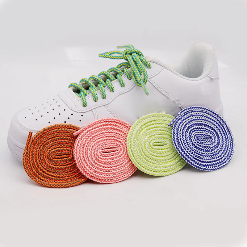 

Coolstring Manufacturer Wholesale High Quality Polyester Round Rope Two-Tone Lace Match jordans,Af1 And Yz 350 Shoelaces