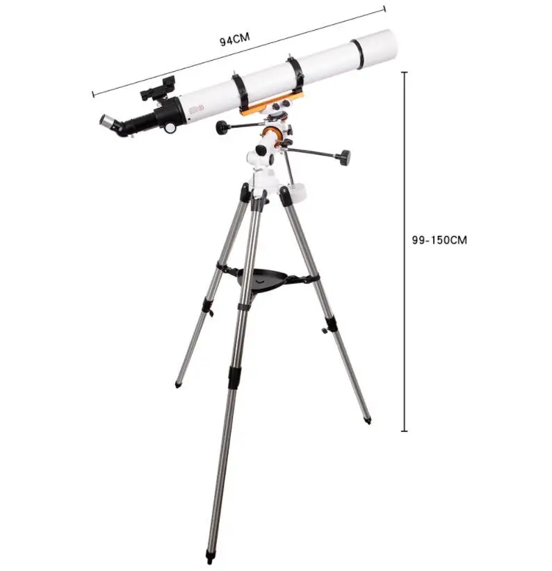 

200 times HD Professional Astronomical Telescope Monocular Deep Space Telescope 80mm caliber With stainless steel tripod