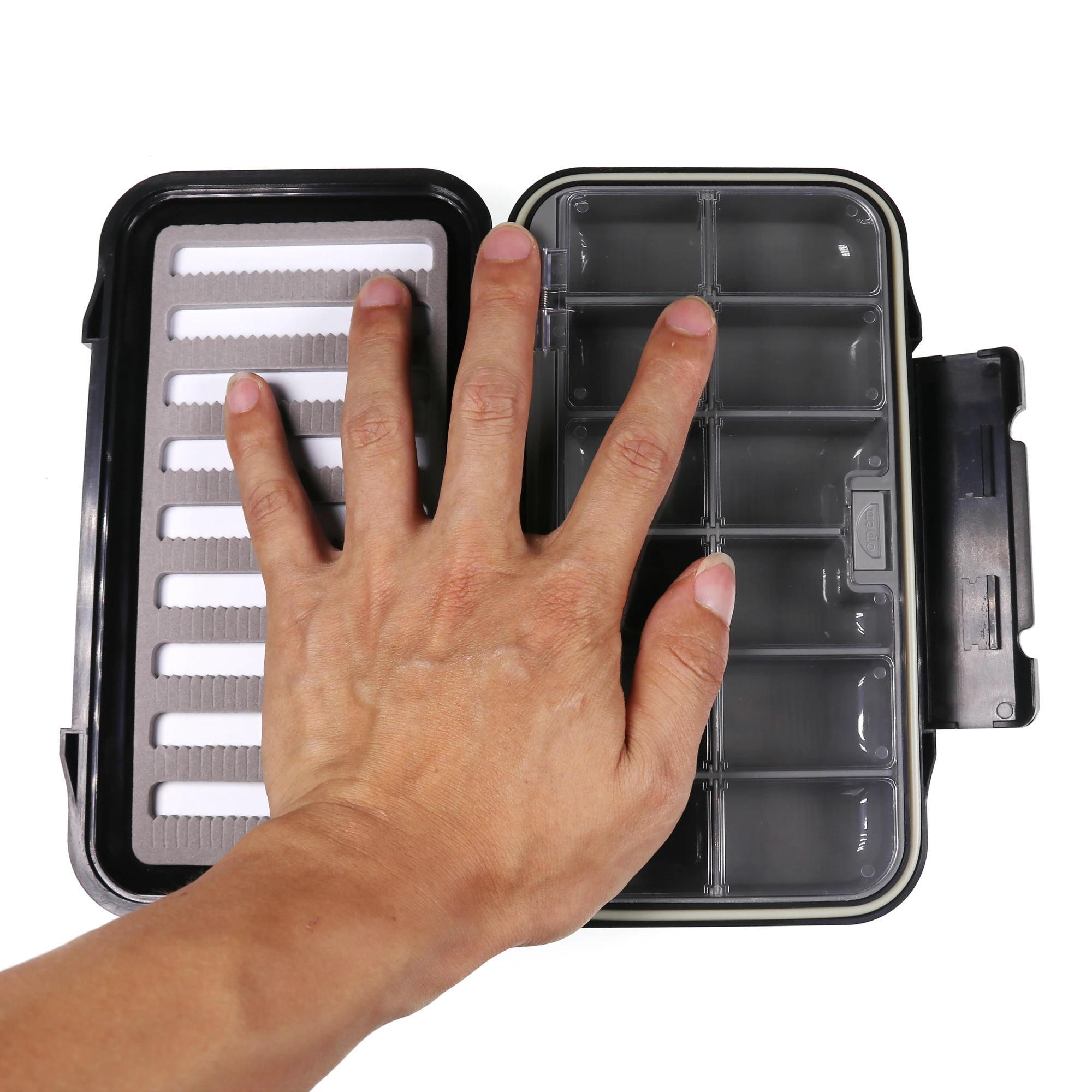 Double Side Waterproof Plastic Fly Fishing Box Storage Box Lure Storage