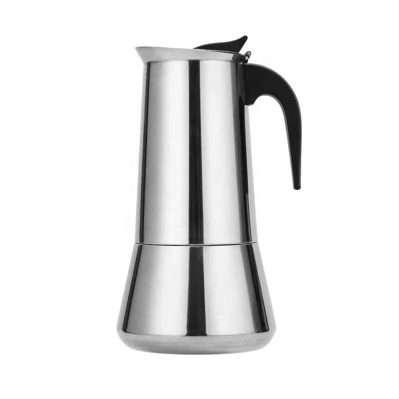 

Stainless steel stovetop coffee maker electric coffee pot moka pot, As photo