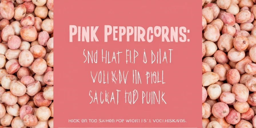 Recipes using pink peppercorns