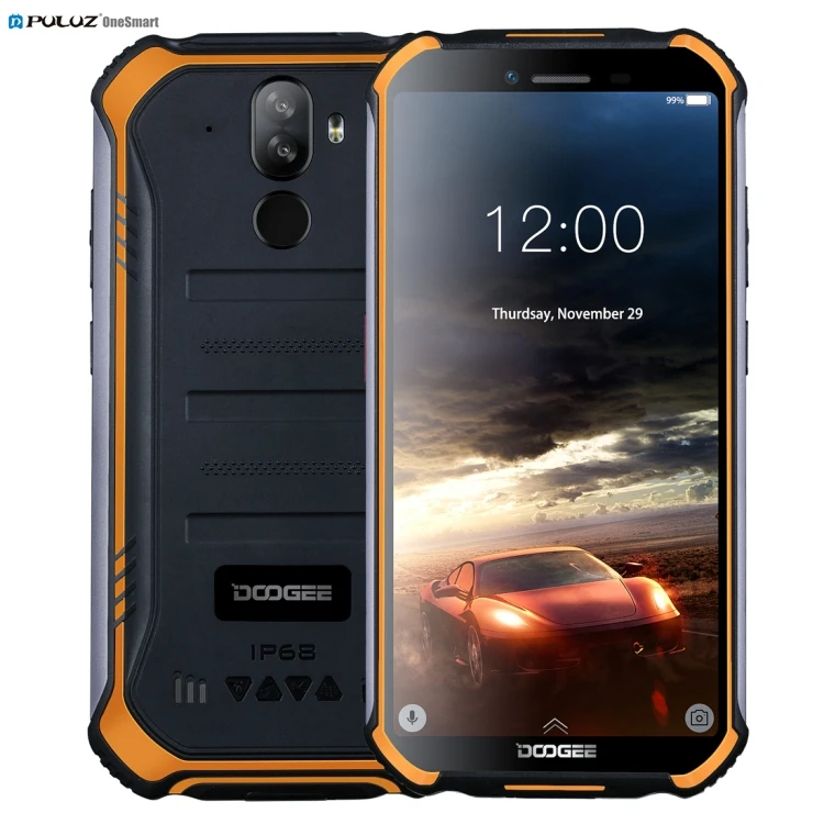 

Unlock 5.5 inch 3GB+32GB DOOGEE S40 Rugged Android Phone Android 9.0 Pie MTK6739 Quad Core up Telefono Movil