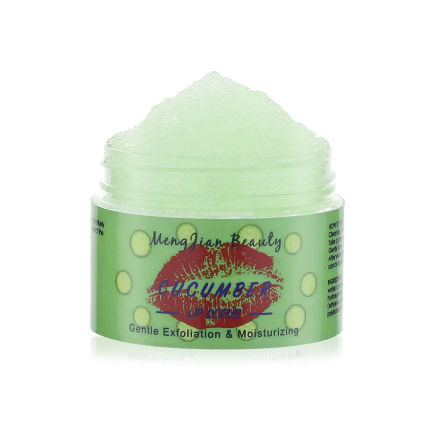 

Organic Cucumber Lip Scrub Nourishing Fade Lip Lines Nourishing Sugar Lip Scrub, Red,light green