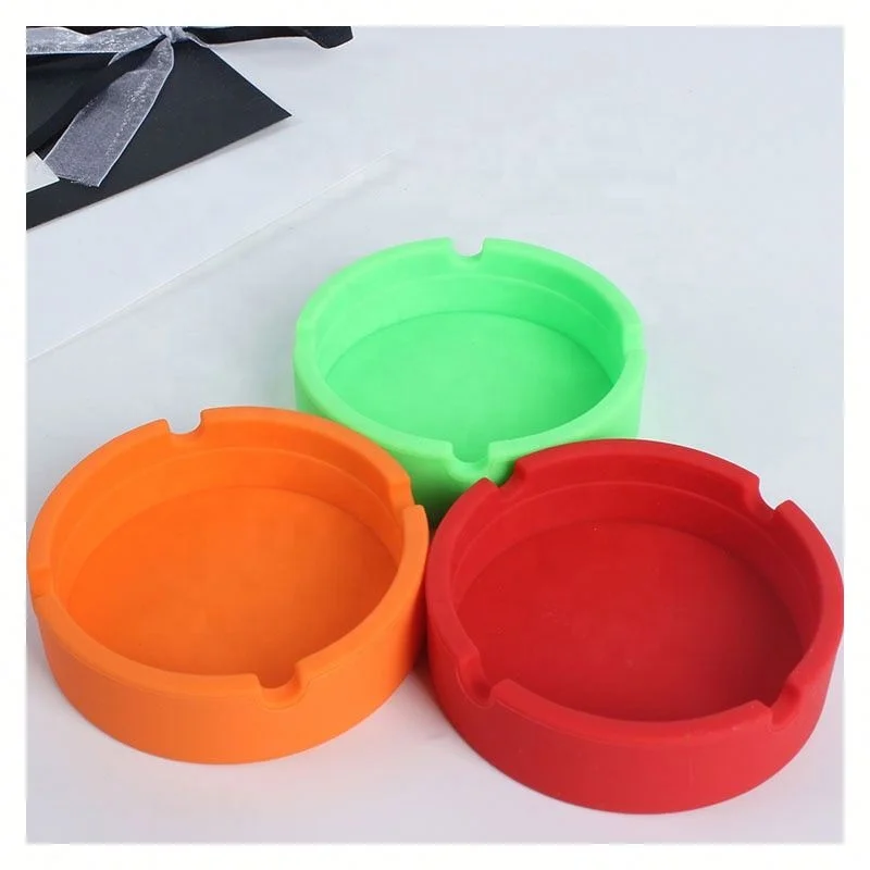 

Jhsport Round Mini Silicone Ashtray Household Car Office Ashtray, Picture