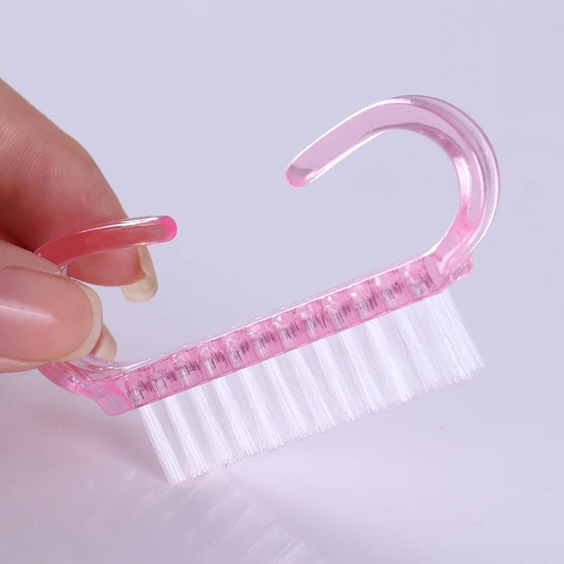 

Easy Carry Pink Color Nail Dust Cleaning Brush Bristly Nail Brush Nail Art Brush Manicure Tool