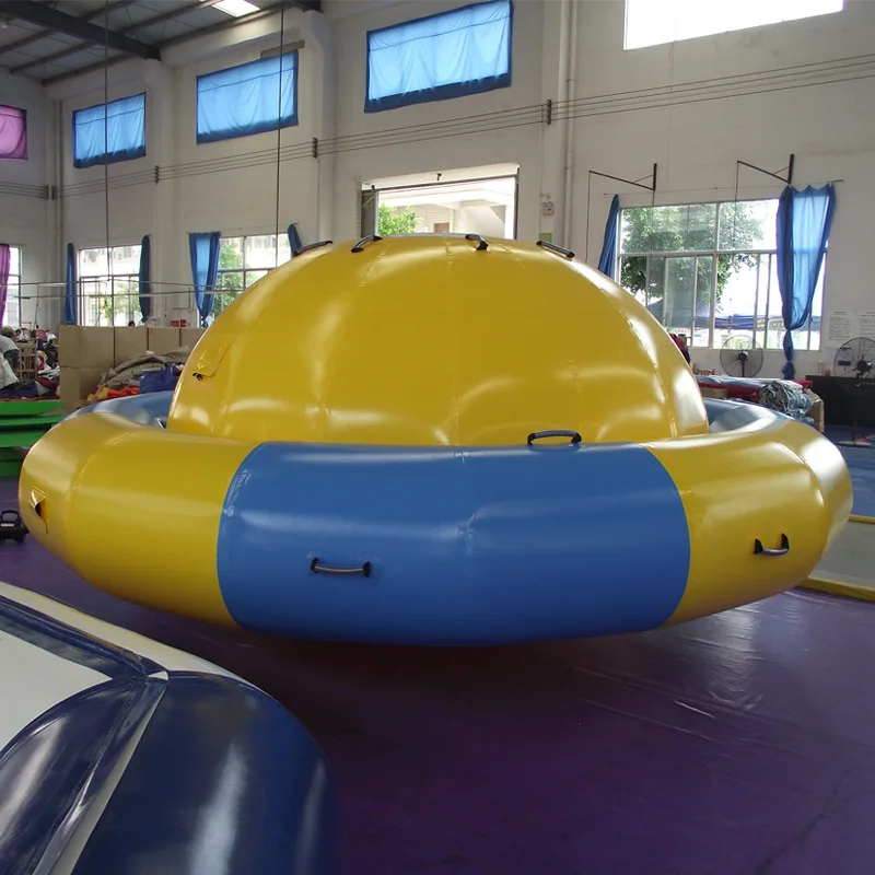

High Quality Inflatable Blue Water Rocker Ufo Balloon Inflatable Planet Ball Saturn Inflatable Boat For Kids And Adults, Customized