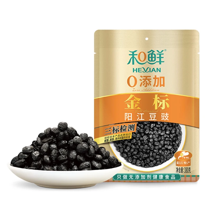 
Hexian Healthy foods Brand oem Exporter Fermented soya beans Black Bean Chili Sauce suppliers wholesale price 
