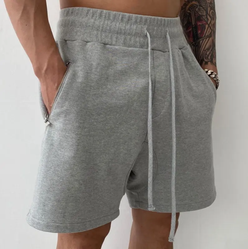 

2021 Wholesale Comfort Plus Size Leisure Gym Solid Color Fitness Shorts For Mens Cotton Shorts For Mens Soft Shorts