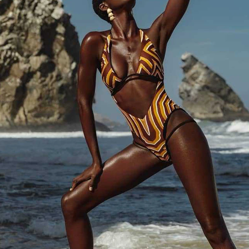

2020 Private Label Swimwear Beachwear Swimsuit African Printed Bikini, As the picture