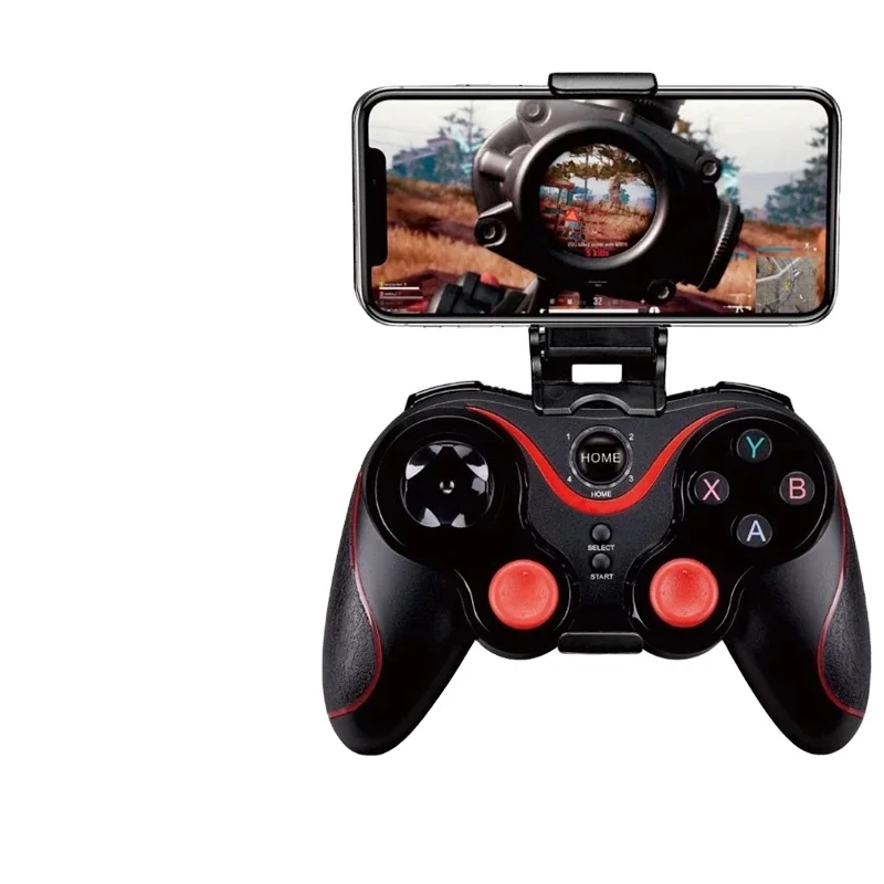

Wireless Gamepad S6 for Android IOS Mobile Joystick Game Controller for PUBG Joystick for Mobile Phone fit PC Tablet Games, Black