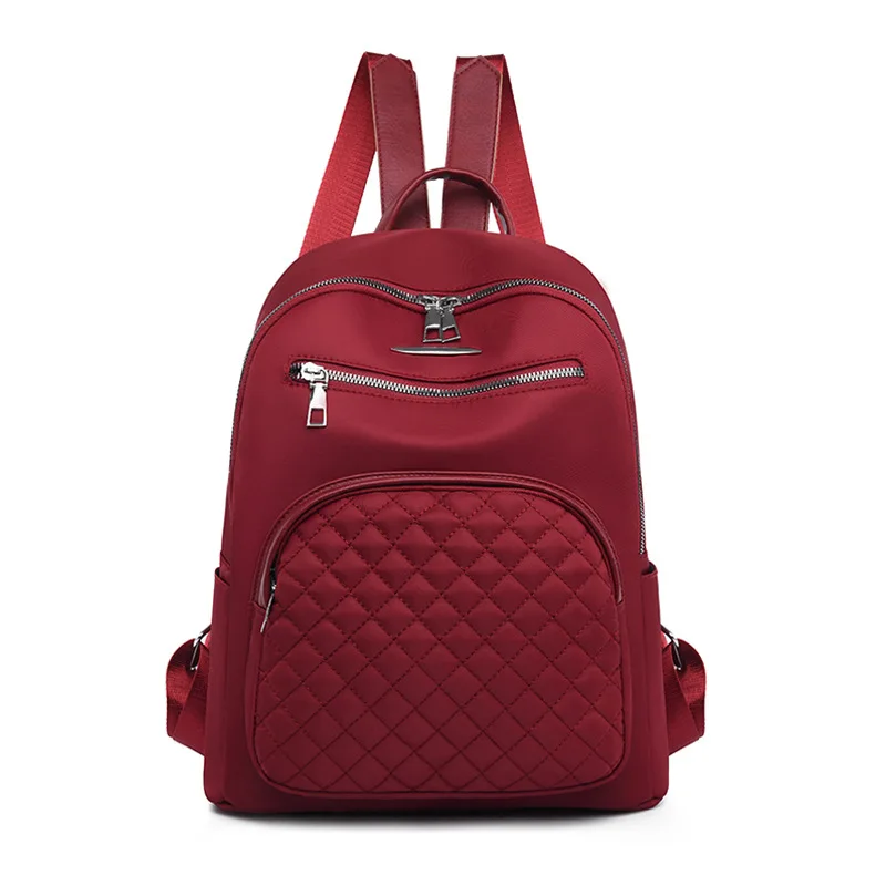 

Fashion Large Capacity Nylon School Bags Anti Theft Rucksack Ladies Shoulder Backpack Girls College School Bag Travel Backpack, Red,black,khaki,blue
