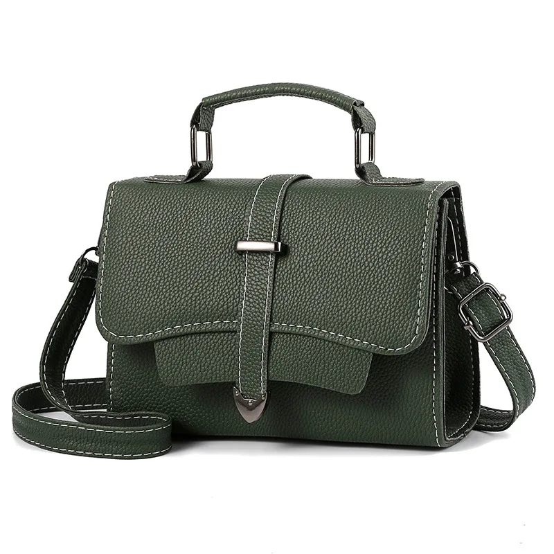

2021 New Fashion Small Handbags Shoulder Wide Strap Pu Leather Crossbody Messenger Bags