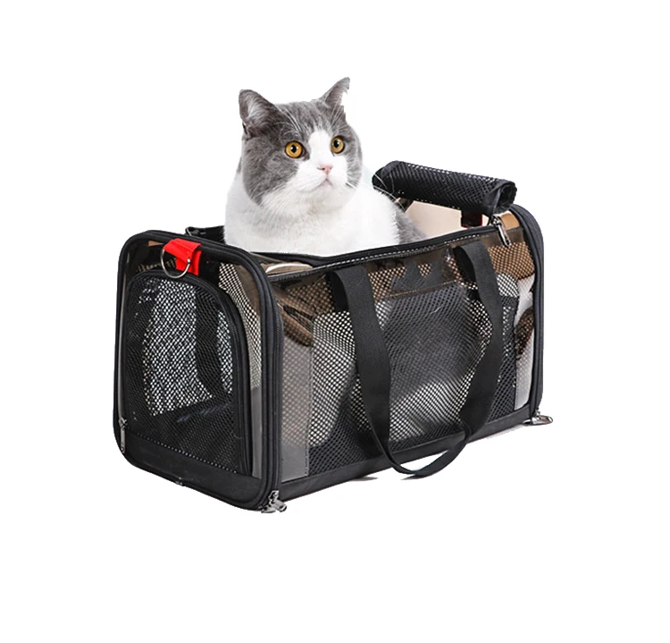 

Advocator OEM pvc and resistant high quality mesh car use safety large windows breathable pet carrier dog bags, Customized color