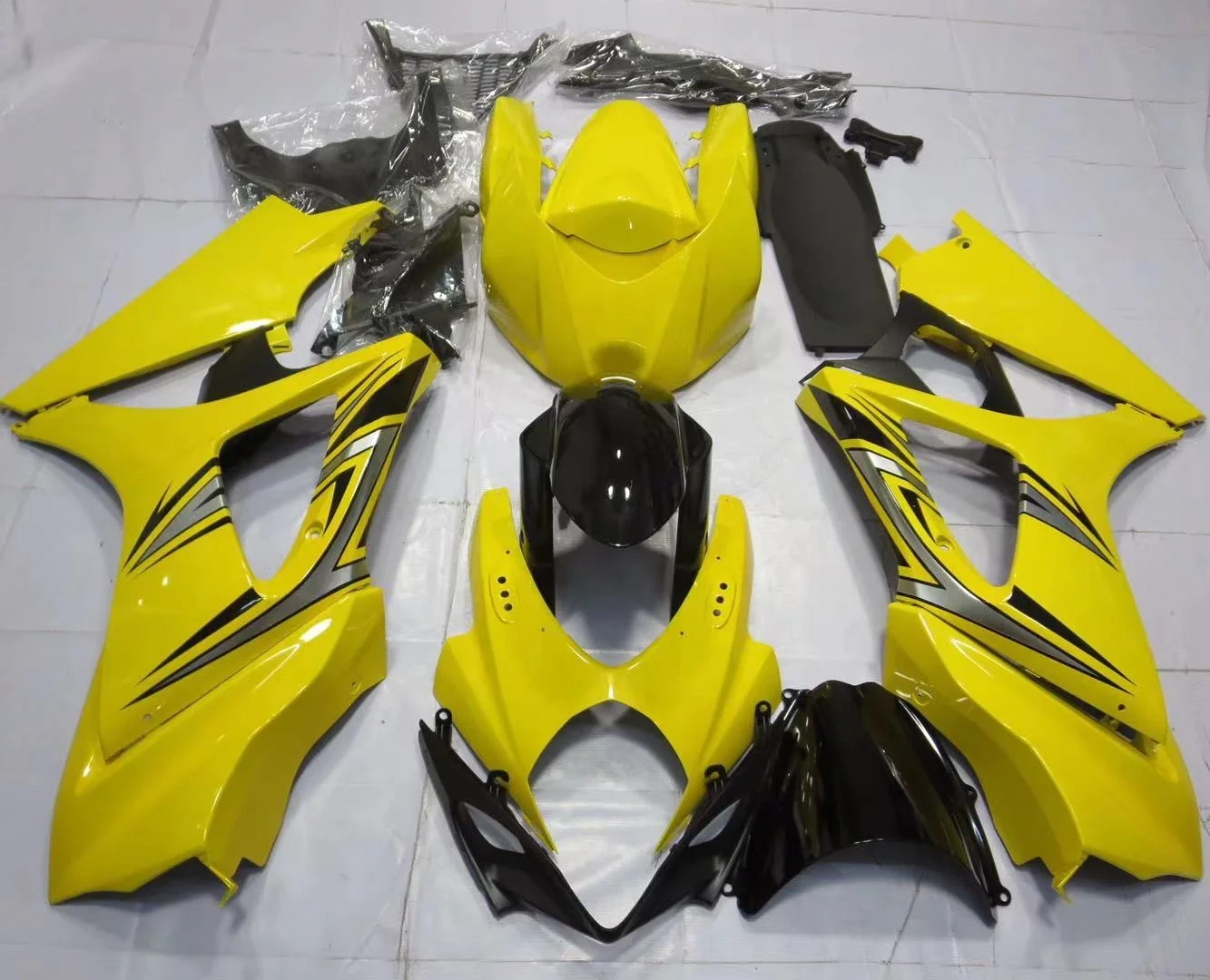 

2022 WHSC Motorcycle Fairings Fit For SUZUKI GSXR1000 2007-2008 ABS Plastic Body Kits, Pictures shown