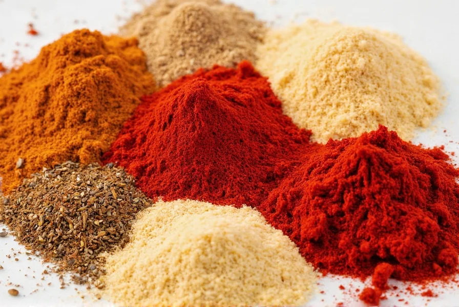 Kitchen with Spices and Dishes
