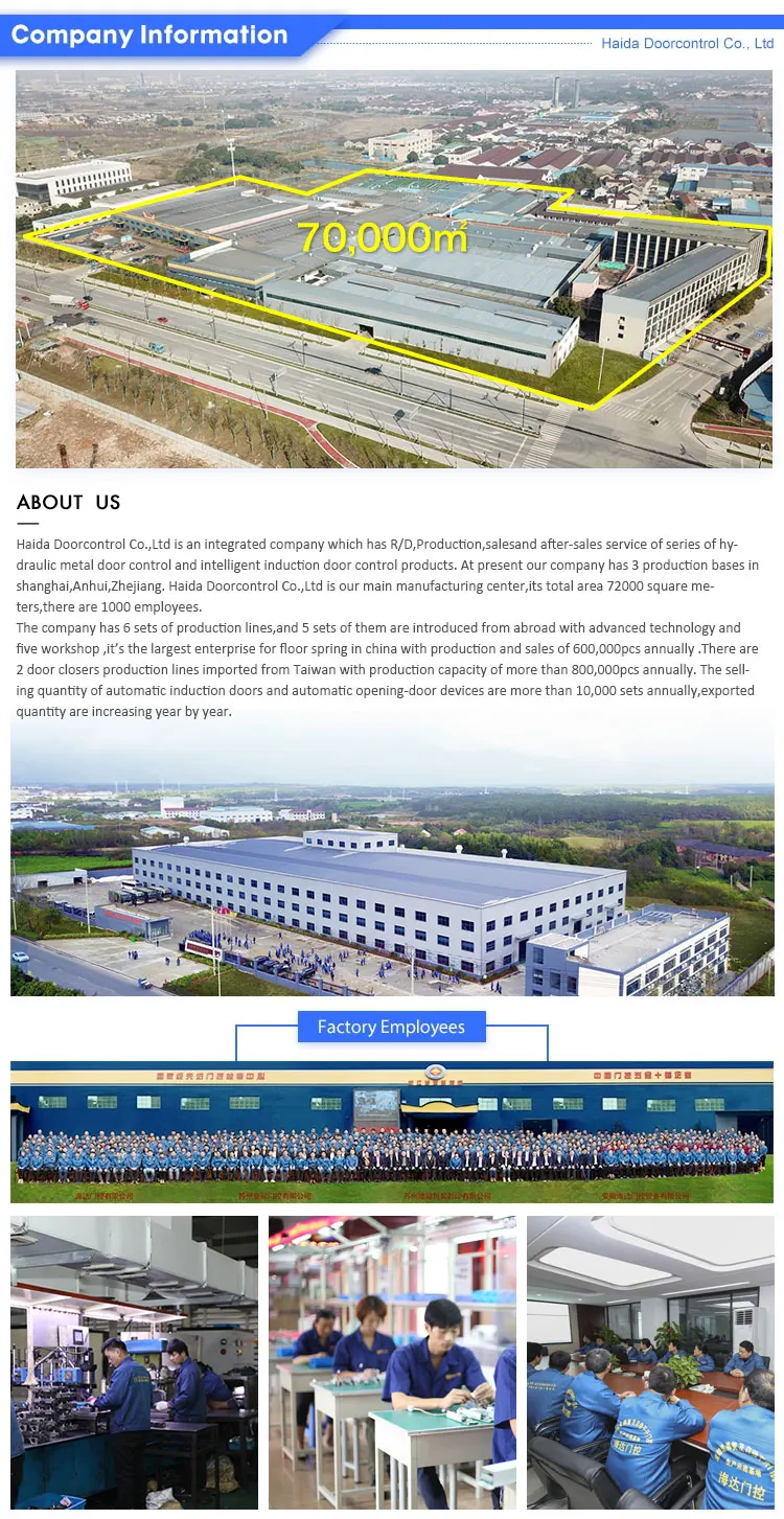 Automatic Sensor Glass Sliding Door System for Frameless Door or Frame Door HD-150