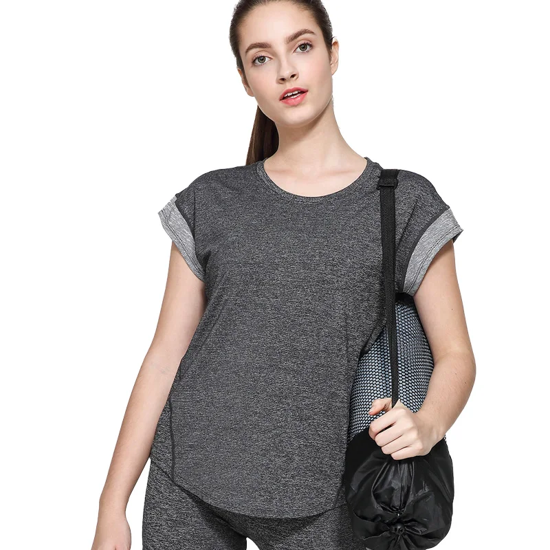 

Womens Workout Tops Sports T Shirts Wholesale Gym Wear women running t shirt fitness & yoga wear