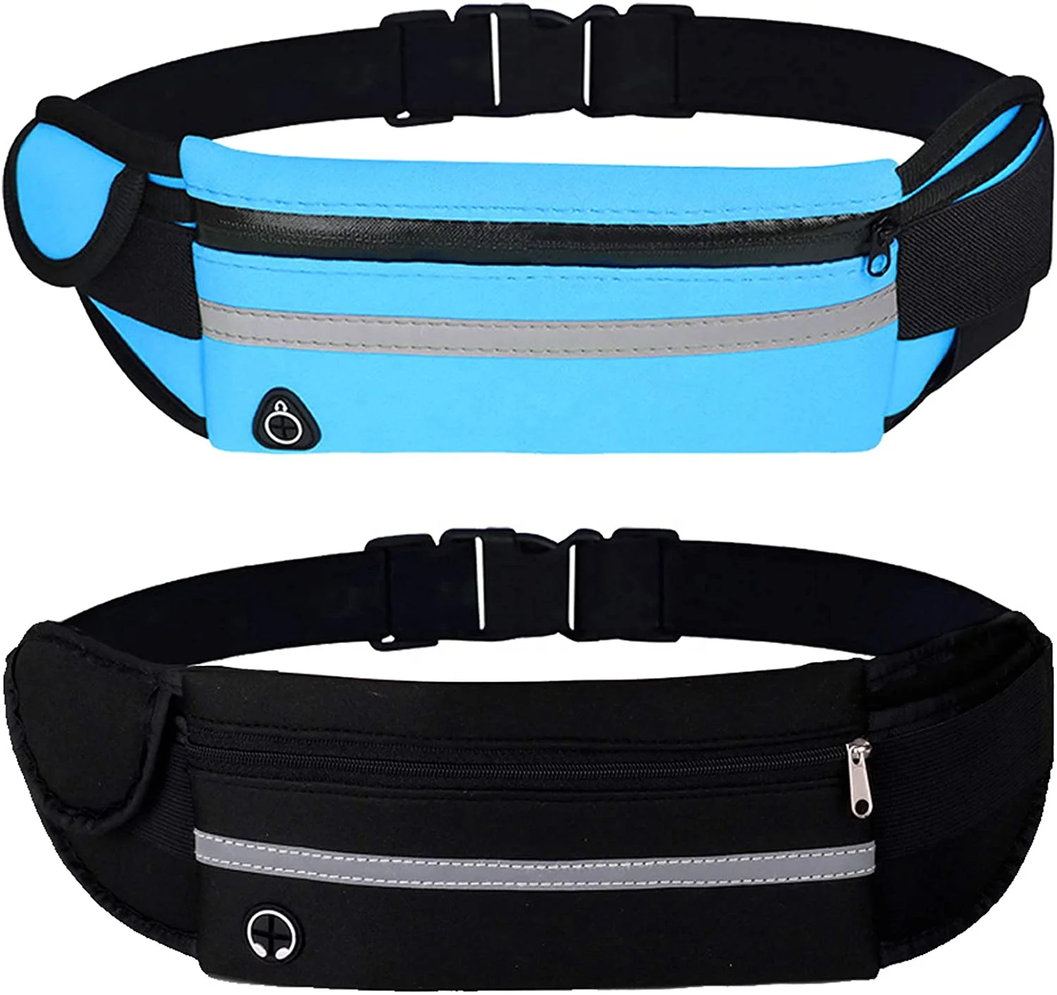 

Running Pouch Belt Waist Pack Bag Adustable Workout Gym Fanny Pack Bounce Free Jogging Pocket Belt with Large Capacity