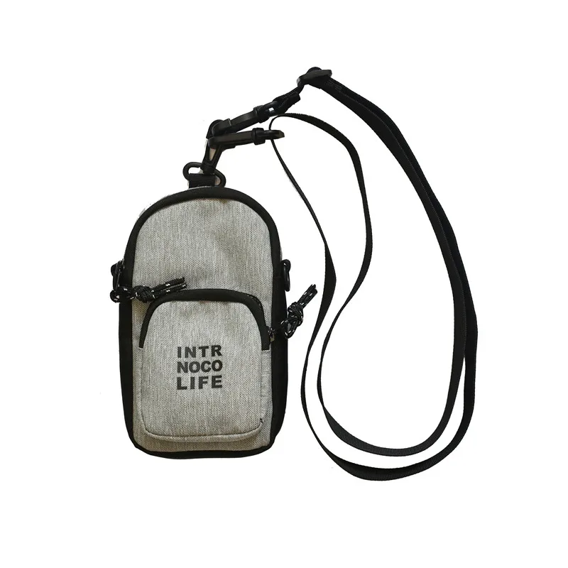 

Wholesale phone small crossbody sling bag men mini messenger shoulder bag, Black
