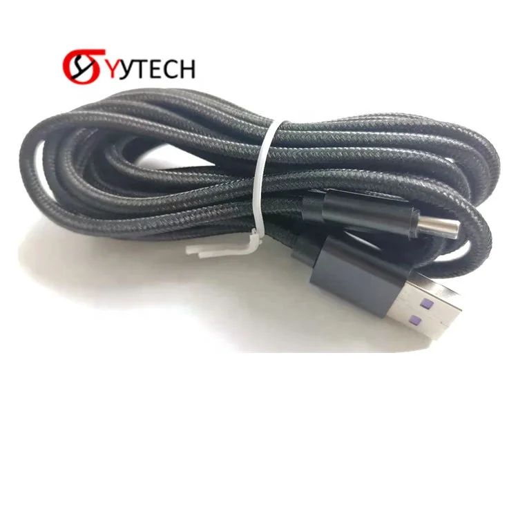 

SYYTECH 3M Nylong Data Micro Charge Wire USB Charging Cable for PS4 Xbox One Controller, Black, white