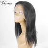 VMAE Super Quality Customize Style No Straps No Combs Wig Silk Top Base Straight Full Lace Raw Virgin Brazilian Human Hair Wigs