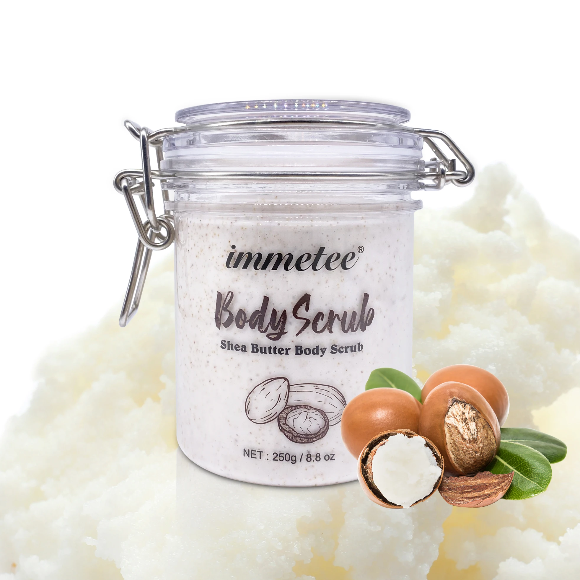 

Wholesale Private Label Deep Cleansing dead sea body scrub Natural Shea Butter Exfoliating Body Scrub