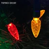 Cheap christmas lights bulk serie de luces glitter led lighted strawberry string lights