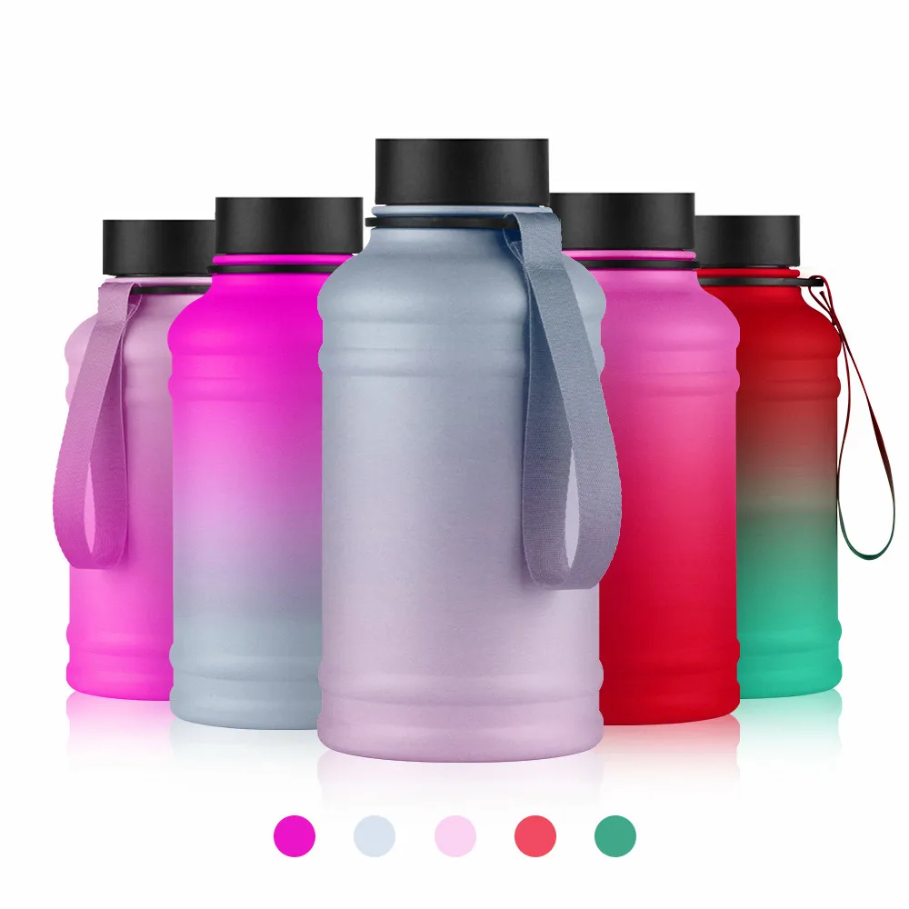 

Custom Big 2.2L 1.3L Reusable Double Wall Vacuum Stainless Steel water bottles bpa Free Water bottles