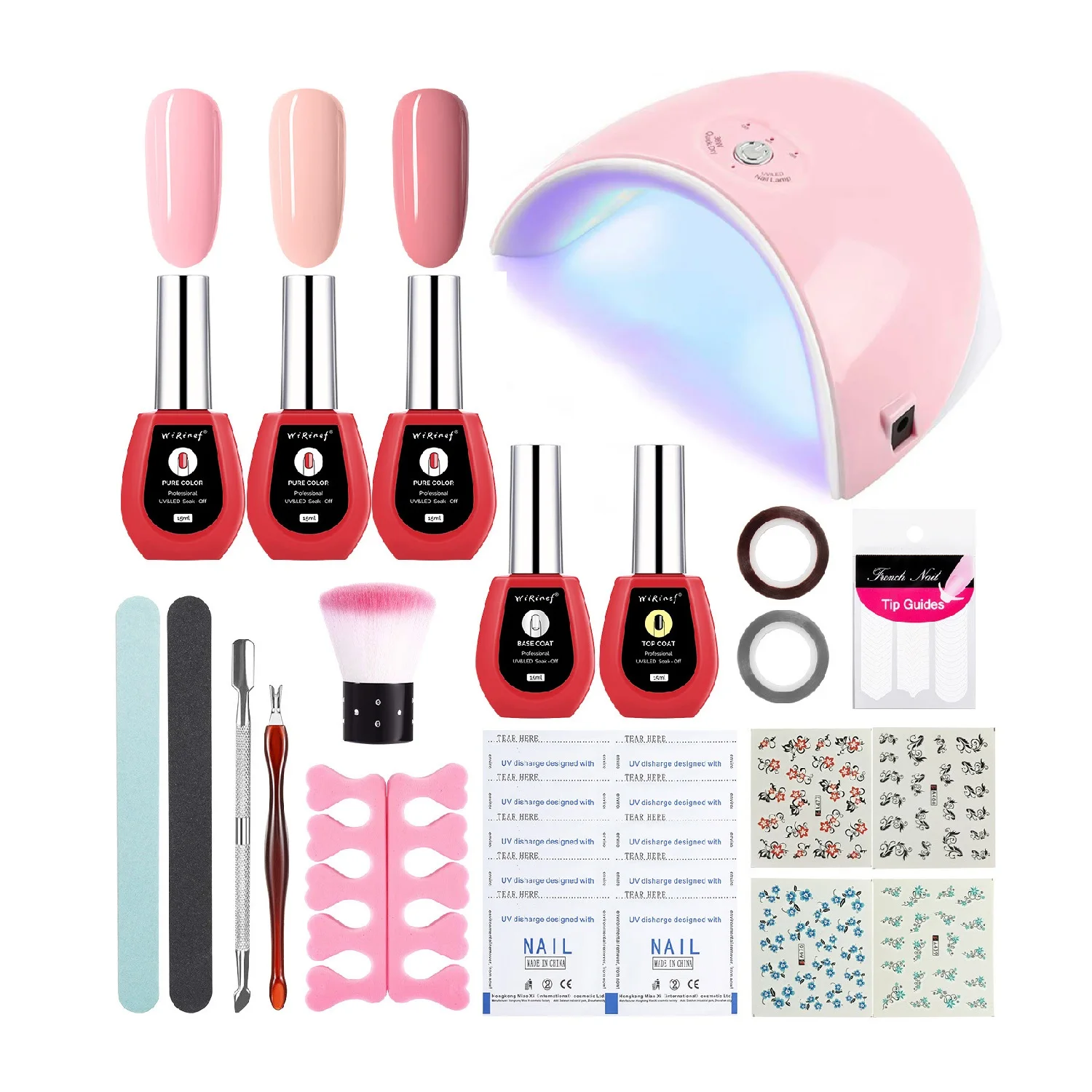 

Professional Nail Polish Gel Set and UV / LED 36w UV Lamp Curing nail Acrylic UV Gel nail art Kit wholesale dropshipping, Customised