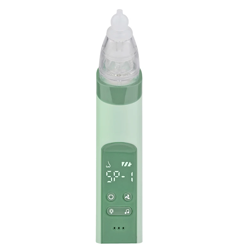 

Baby Nasal Aspirator Nose Vacuum Snot Sucker Cleaner Care Products Hot Selling Vacuum Suction Soft Tip Cleaner Personal Care, Gray/green