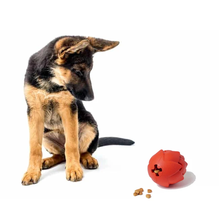 

Factory Wholesales The Best Interactive Dog Treat Fruit Chew Toy, Red-orange