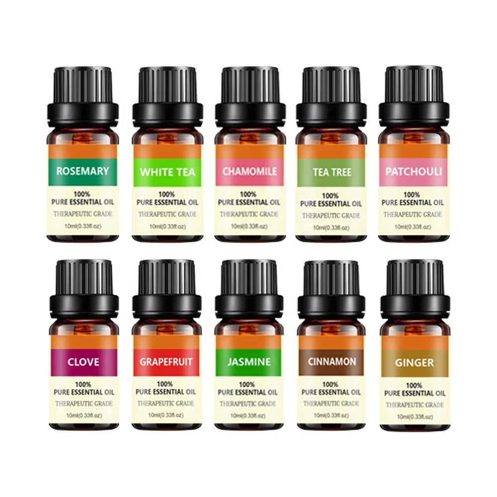 

wholesale prices 100% natural 10ml aromatherapy tea tree peppermint organic pure lavender diffuser new essential oil, Light yellow liquid