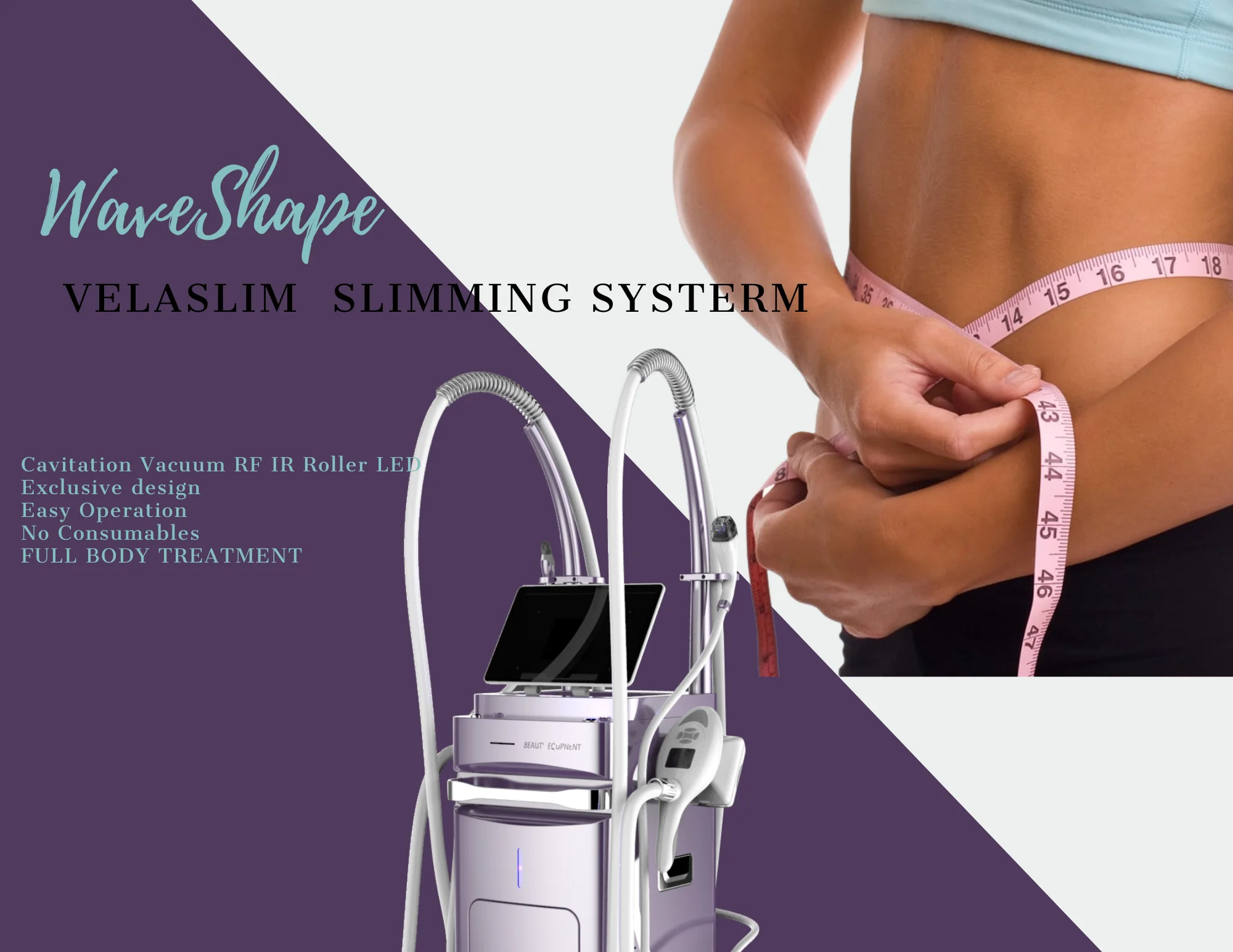 

vacuum roller body slimming bodysculpt endospheres therapy machine cellulite vela shape 3