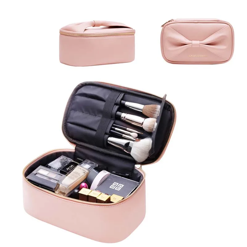 

Rownyeon 2021 Custom Private Label Pink Womens Ladies Artist Makeup Tools And Accessories Storage Bag With Logo